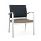 Lesro Newport Wide Guest Chair Metal Frame, Silver, RS Night Sky Back, MD Farro Seat NP1201 - alternate 1